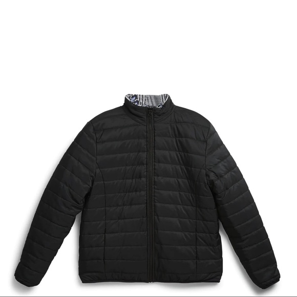 Vera Bradley Reversible Puffer Jacket in Bedford Plaid Size M NWT - Picture 2 of 7